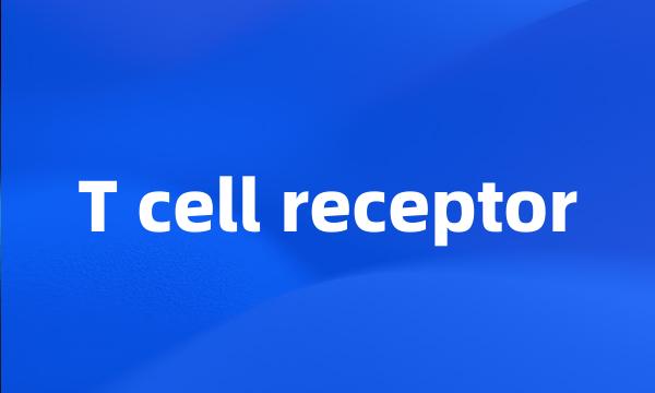 T cell receptor