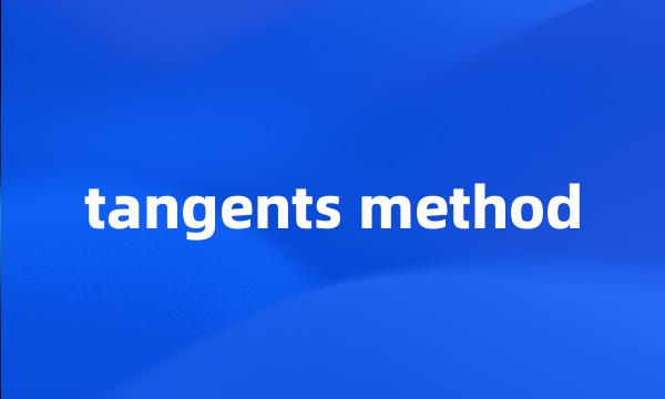 tangents method