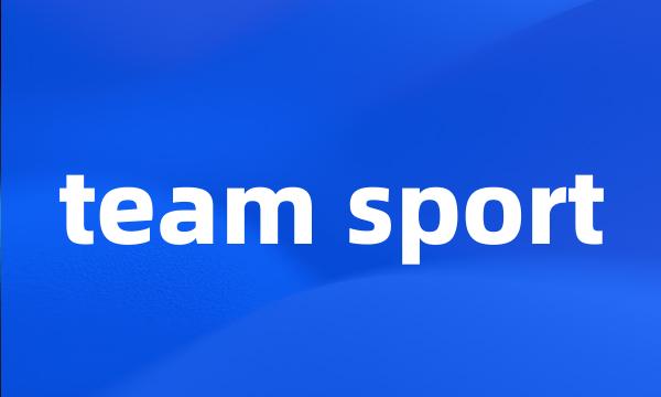 team sport