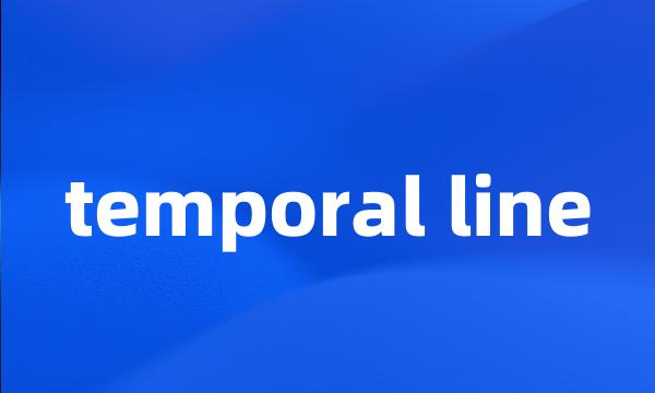 temporal line