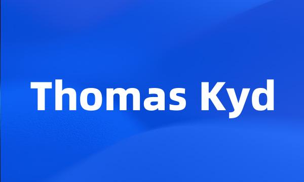 Thomas Kyd