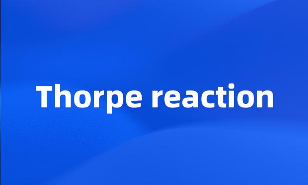 Thorpe reaction