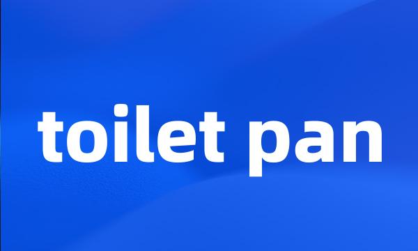 toilet pan