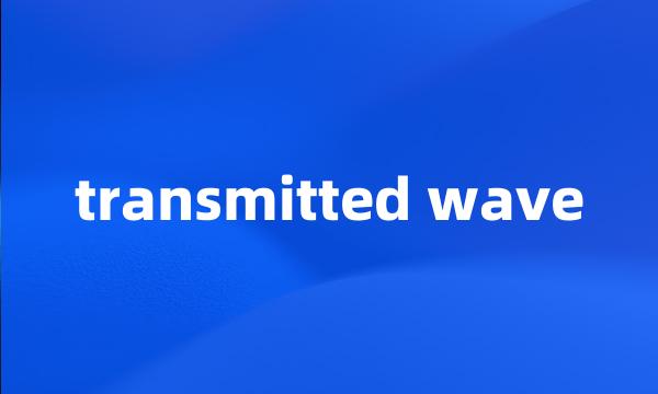 transmitted wave