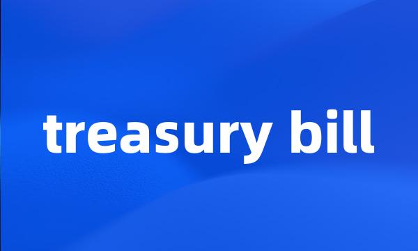 treasury bill