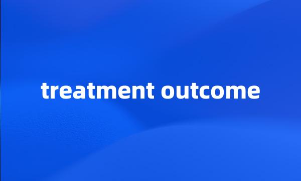 treatment outcome