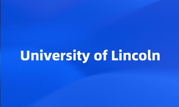 University of Lincoln