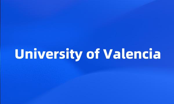 University of Valencia