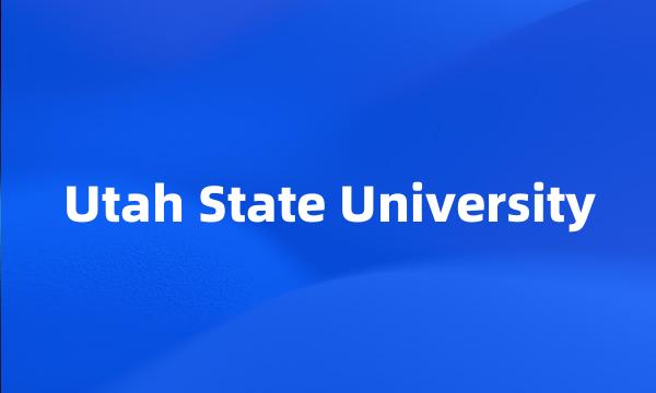 Utah State University