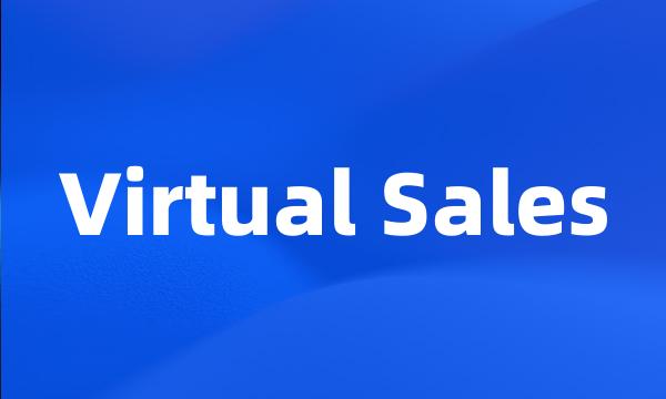 Virtual Sales