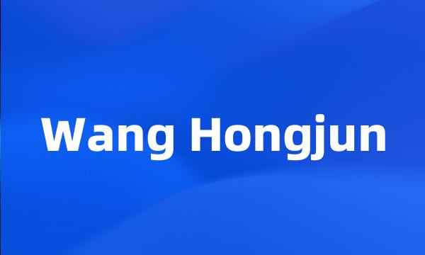 Wang Hongjun