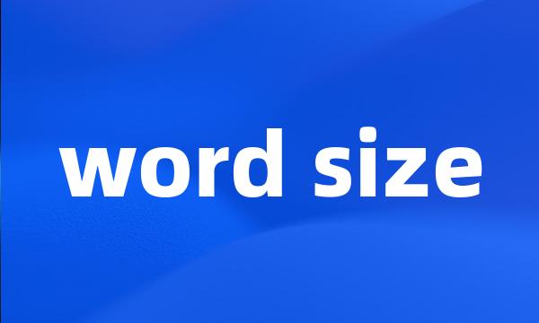 word size