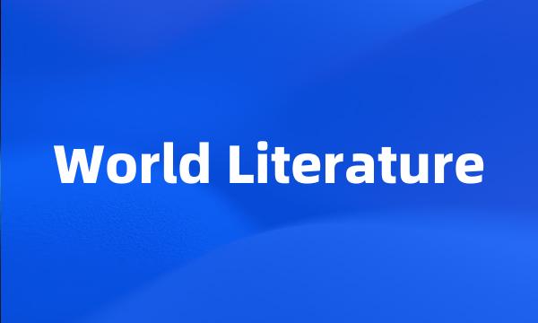 World Literature