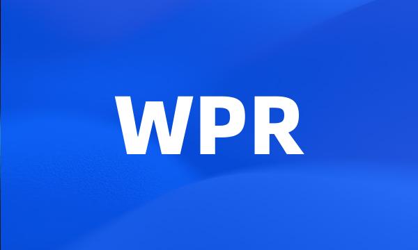 WPR