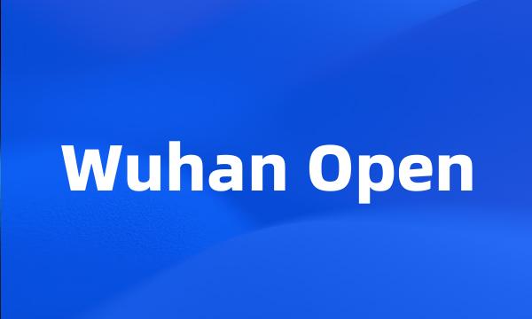 Wuhan Open