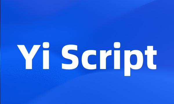 Yi Script