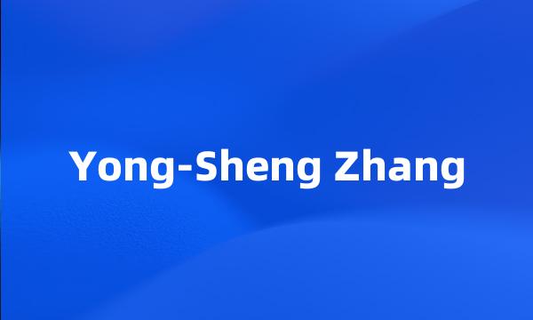 Yong-Sheng Zhang