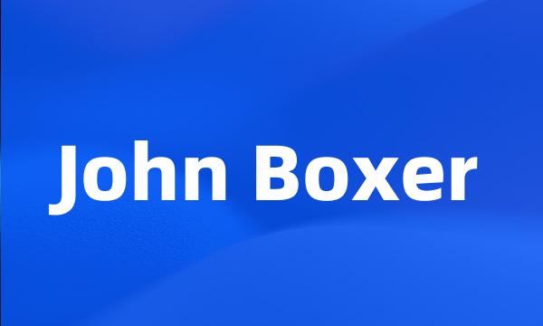 John Boxer