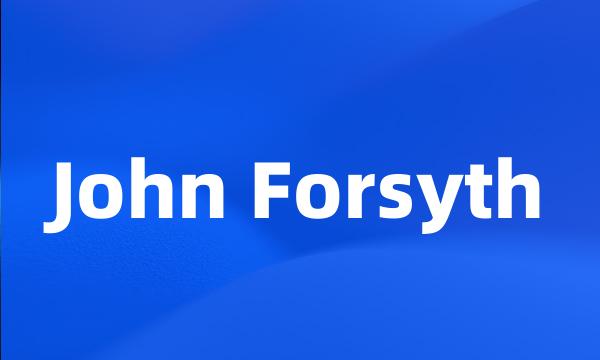 John Forsyth