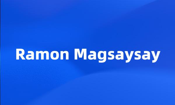 Ramon Magsaysay