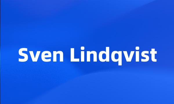 Sven Lindqvist