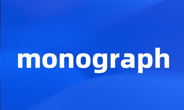 monograph