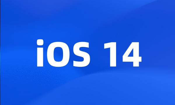 iOS 14