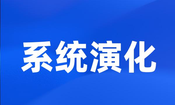 系统演化