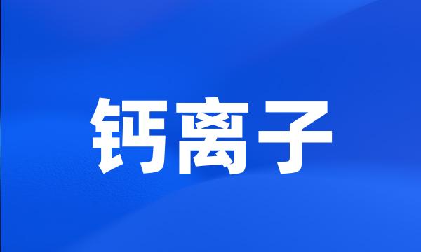 钙离子