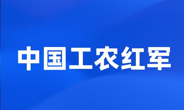 中国工农红军