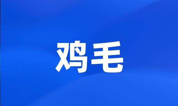 鸡毛