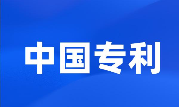 中国专利