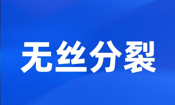 无丝分裂