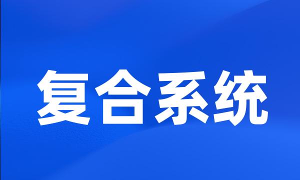 复合系统