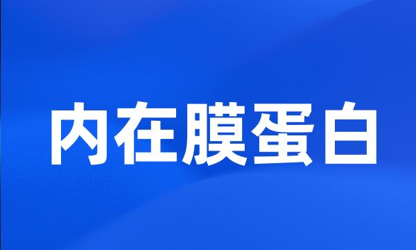 内在膜蛋白