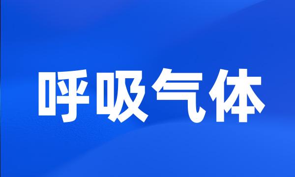 呼吸气体