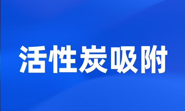 活性炭吸附