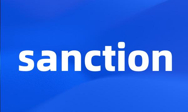 sanction