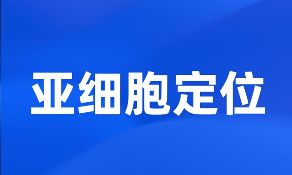 亚细胞定位