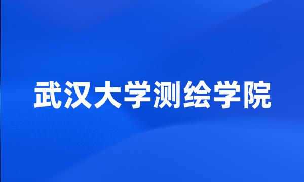 武汉大学测绘学院