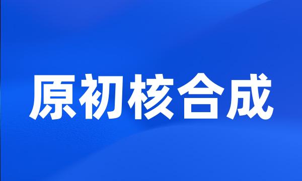 原初核合成