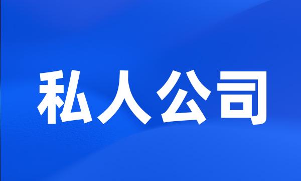 私人公司