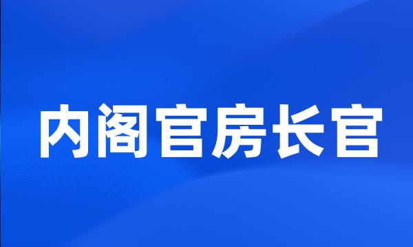 内阁官房长官