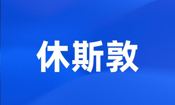 休斯敦