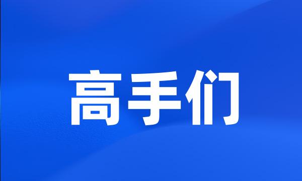 高手们