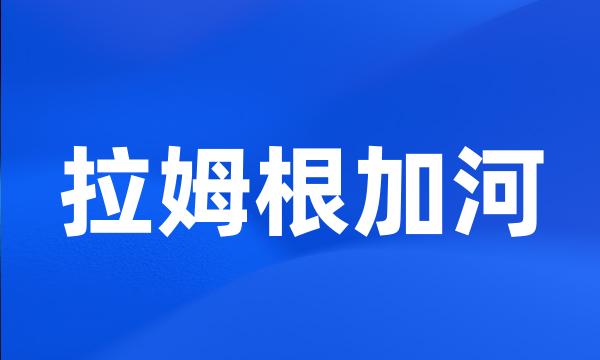 拉姆根加河