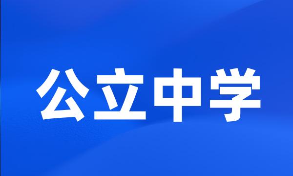 公立中学