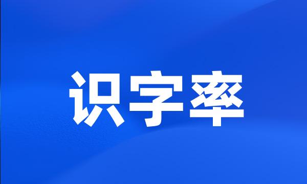 识字率