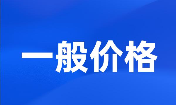 一般价格