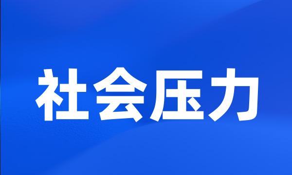 社会压力